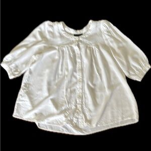 PRIORITIES | Women's button down White Blouse short sleeved